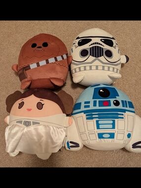 Star Wars 10" Plush Characters - Chewy, Storm trooper, Princess leah, R2d2